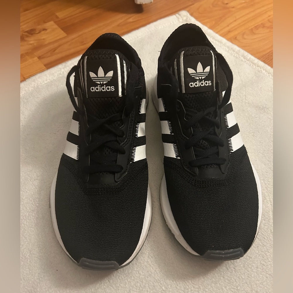 Adidas Black and White Running Shoe